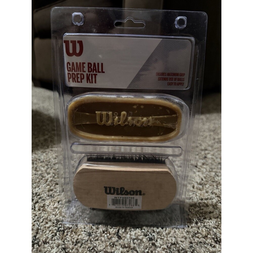 Wilson Game Ball Prep Kit Football Tack Bar & Brush Grip Kit New Sealed